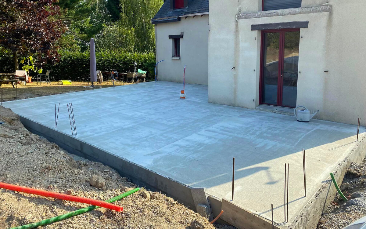 Extension dalle maison individuelle