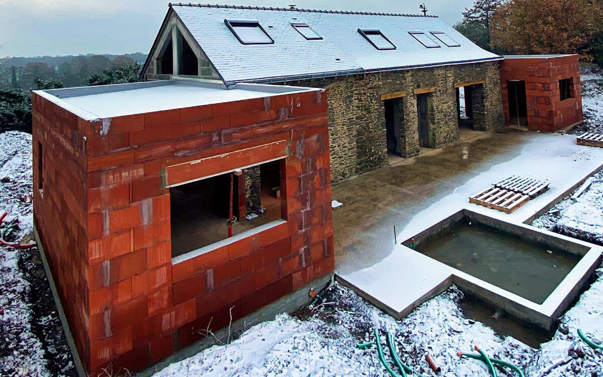 Réhabilitation ancienne habitation avec extension